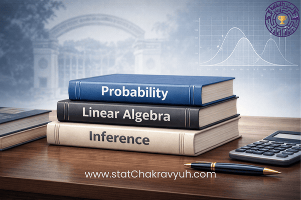 A collection of recommended textbooks for IIT JAM Mathematical Statistics preparation including Gupta-Kapoor and Malik-Arora.