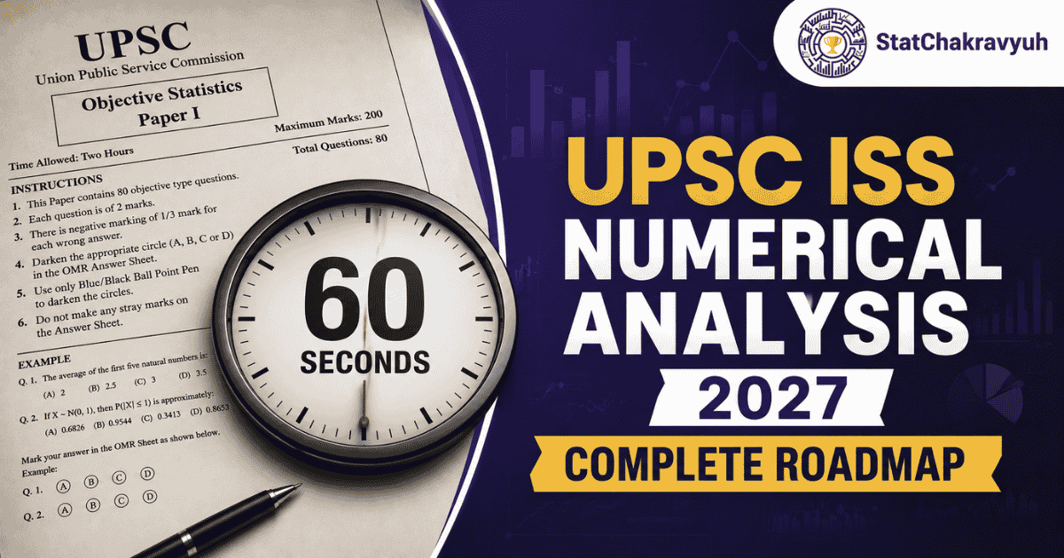 UPSC ISS Numerical Analysis 2027 complete preparation roadmap by StatChakravyuh