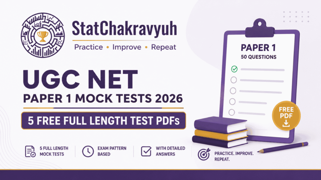 UGC NET Paper 1 Mock Test 2026: 5 Free Full Length PDF