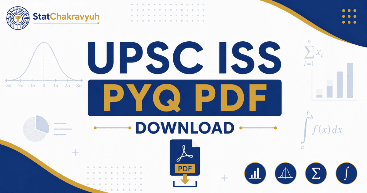 UPSC ISS PYQ by StatChakravyuh