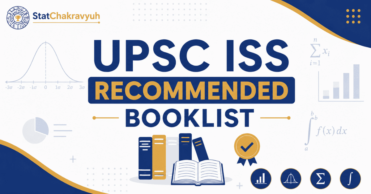 UPSC ISS recommended Books Guide by StatChakravyuh