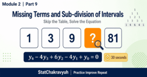 Missing term hack equating nth difference to zero with Pascal coefficients for UPSC ISS Part 9