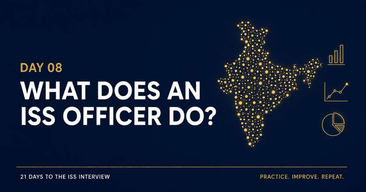 work and postings of an Indian Statistical Service officer explained
