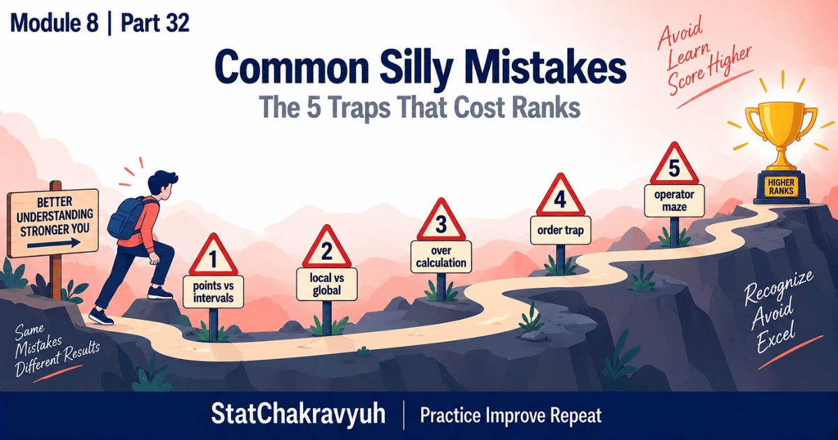 Five common exam traps in numerical analysis with warning signs and fixes for UPSC ISS Part 32